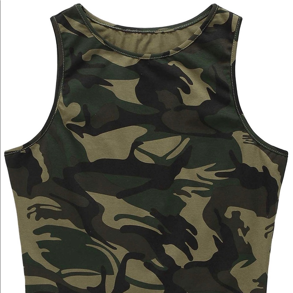 Camo Crop Top